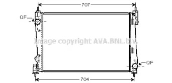 AVA QUALITY COOLING fta2454 -  Радиатор, охлаждение двигателя